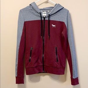 Pink brand zip up